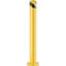 HeavyDuty Yellow Steel Safety Bollard 45 Inch Diameter Steel Pipe Bollard Post With 8 Anchor Bolts 8