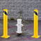 Yellow Steel Bollard HeavyDuty Steel Safety Bollard With 8 Anchor Bolts Perfect For TrafficSensitiv 0