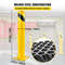 IndustrialGrade Yellow Steel Safety Bollard 55 Inch Diameter Pipe Bollard Post With 8 Anchor Bolts 3