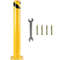 IndustrialGrade Yellow Steel Safety Bollard 55 Inch Diameter Pipe Bollard Post With 8 Anchor Bolts 7