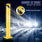 HeavyDuty 45 Steel Pipe Bollard 36 Yellow Safety Post With Reflective Strips  Anchor Bolts For Traf 5