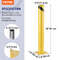HeavyDuty 45 Steel Pipe Bollard 36 Yellow Safety Post With Reflective Strips  Anchor Bolts For Traf 7