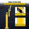 36 Height Steel Safety Bollard 55 Diameter HighVisibility Yellow Bollard Post Includes 8 Anchor Bo 4