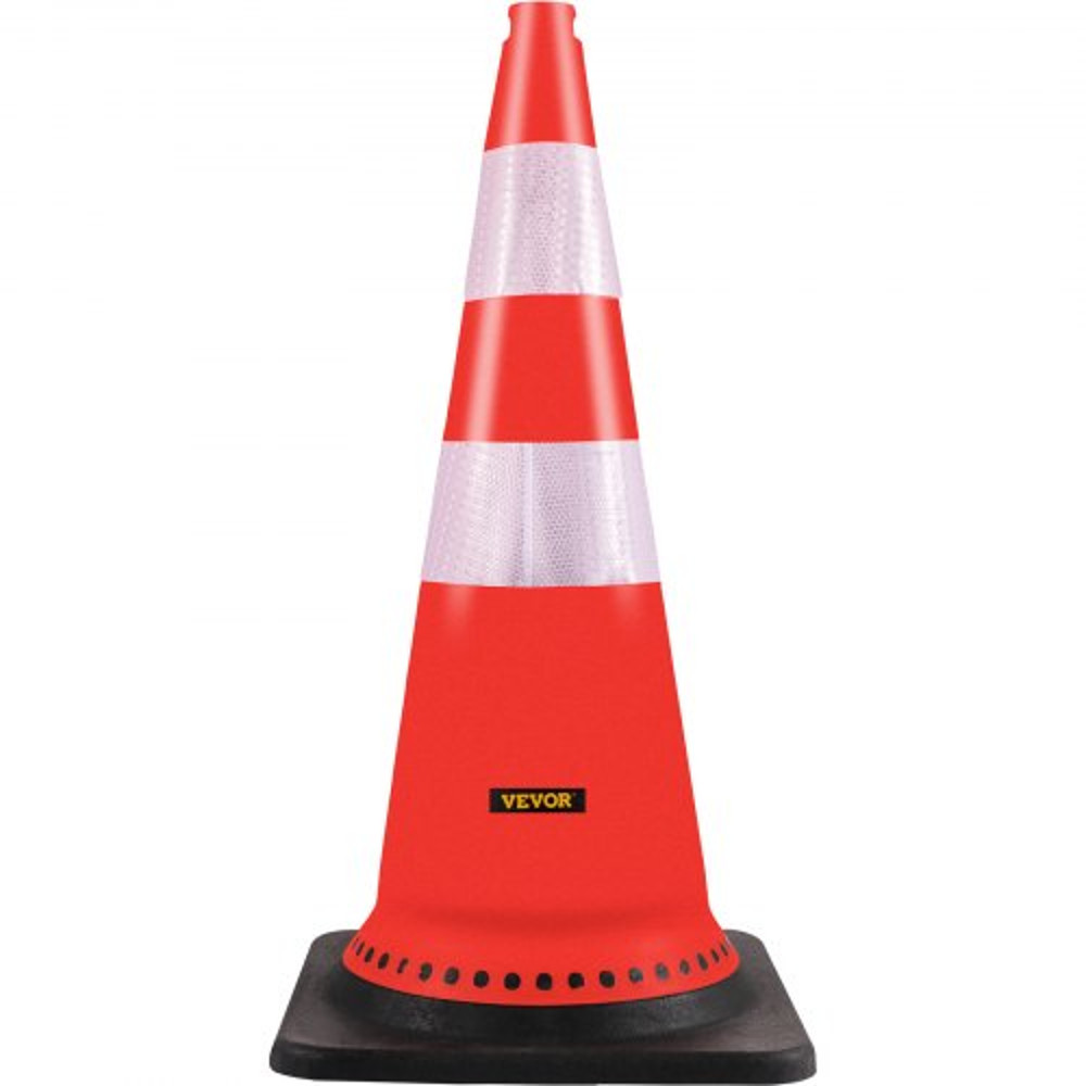 30Inch Orange Traffic Cones 8Pack HeavyDuty PVC Construction Cones With Reflective Strips 15 Weigh 7