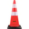 30Inch Orange Traffic Cones 8Pack HeavyDuty PVC Construction Cones With Reflective Strips 15 Weigh 7