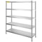 Stainless Steel Garage Shelf 5Tier Storage Shelving Unit 709 X 177 X 709 Inch Heavy Duty Adjustable 7