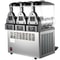 3x15L Commercial Slushy Machine 1200W Stainless Steel Frozen Drink Maker Adjustable Temperature 266 9