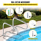 304 Stainless Steel Pool Handrail 375lbs Load Capacity QuickMount Base Plate Full Installation Kit 6