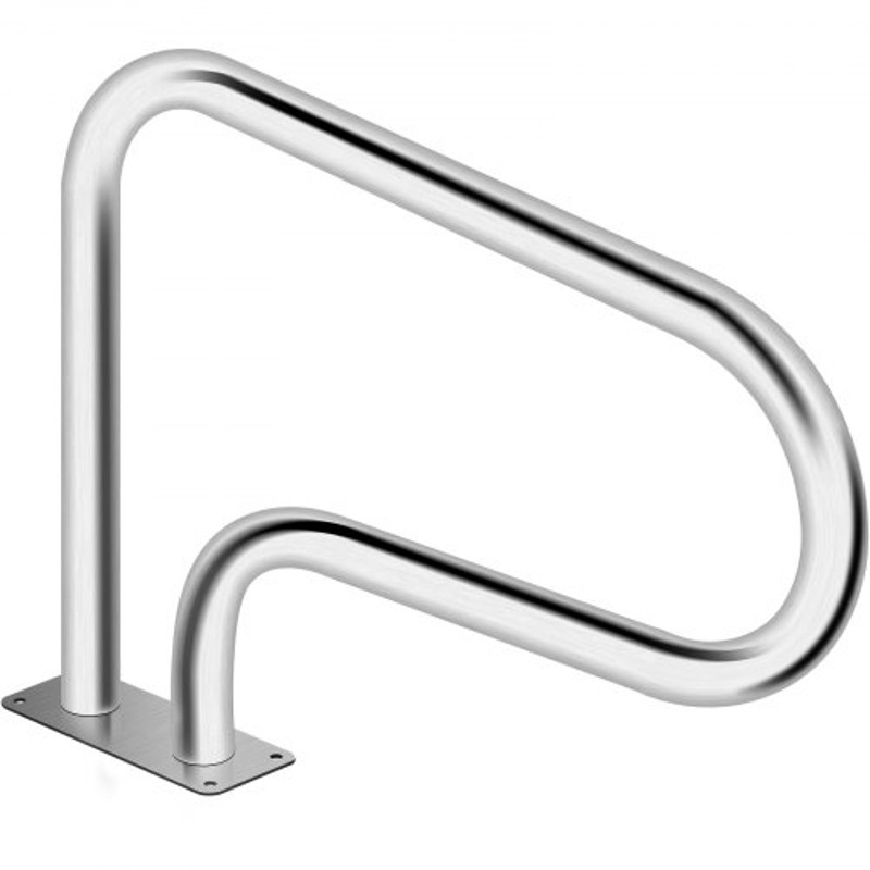 304 Stainless Steel Pool Handrail 375lbs Load Capacity QuickMount Base Plate Full Installation Kit 9