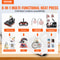 Multifunctional Heat Press Machine 15x15 8pc Combo Kit WDual LED Display Professional TShirt Mug 2