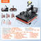 Multifunctional Heat Press Machine 15x15 8pc Combo Kit WDual LED Display Professional TShirt Mug 7