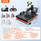 Multifunctional Heat Press Machine 15x15 8pc Combo Kit WDual LED Display Professional TShirt Mug 7