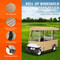 300D Waterproof Golf Cart Enclosure 4Sided Fairway Deluxe Cover With Clear PVC Windows Compatible 5