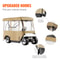 300D Waterproof Golf Cart Enclosure 4Sided Fairway Deluxe Cover With Clear PVC Windows Compatible 6