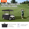 300D Waterproof Golf Cart Cover For 4Person 4Sided Fairway Deluxe Driving Enclosure With Clear PVC 7