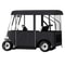 300D Waterproof Golf Cart Cover For 4Person 4Sided Fairway Deluxe Driving Enclosure With Clear PVC 8