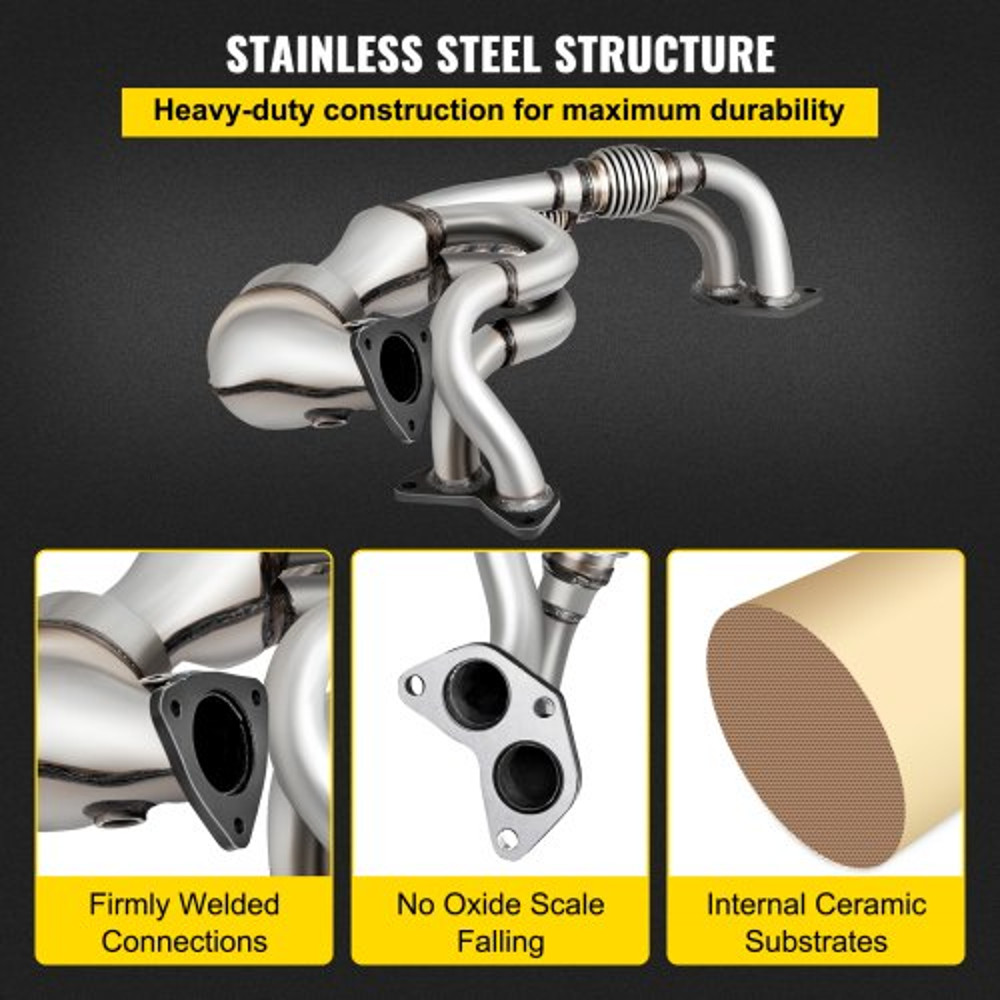 Direct Fit High Flow Catalytic Converter Front Exhaust Manifold Compatible With Subaru Impreza Lega 4