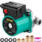 Hot Water Recirculating Pump, Stainless Steel Head Circulation Pump, Speed Electric Water Heater Circulator with NPT