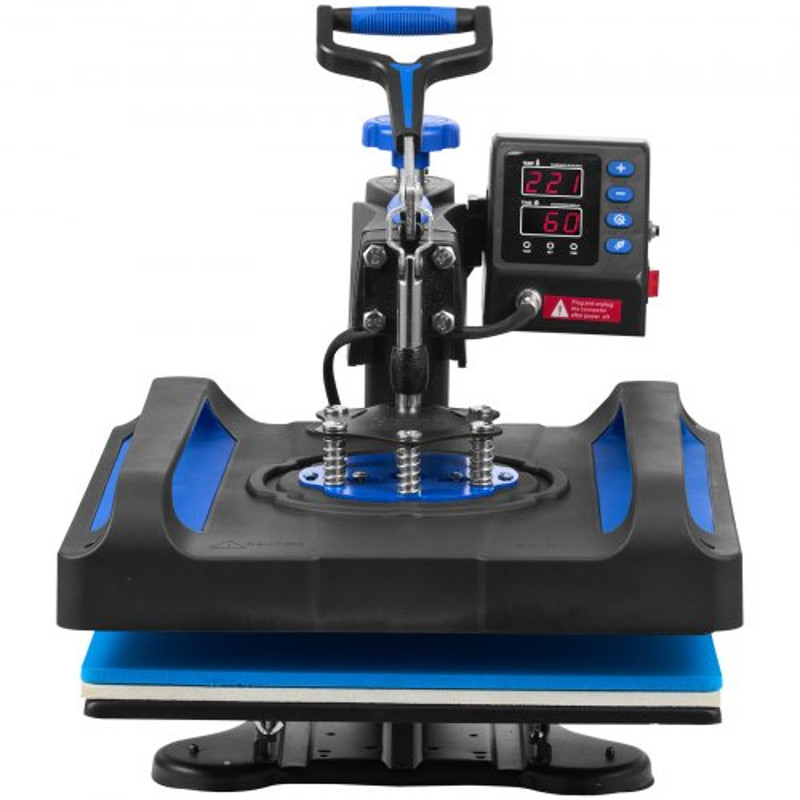 Heat Press Machine, Digital Sublimation T-Shirt & Vinyl Transfer Printer with Swing Away Design, Fast Heating