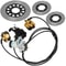 Universal Hydraulic Go-Kart Brake Master Cylinder Kiit for Hammerhead & 150cc Karts, Complete Kit with Calipers & Rotors