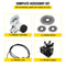 Universal Hydraulic Go-Kart Brake Master Cylinder Kiit for Hammerhead & 150cc Karts, Complete Kit with Calipers & Rotors