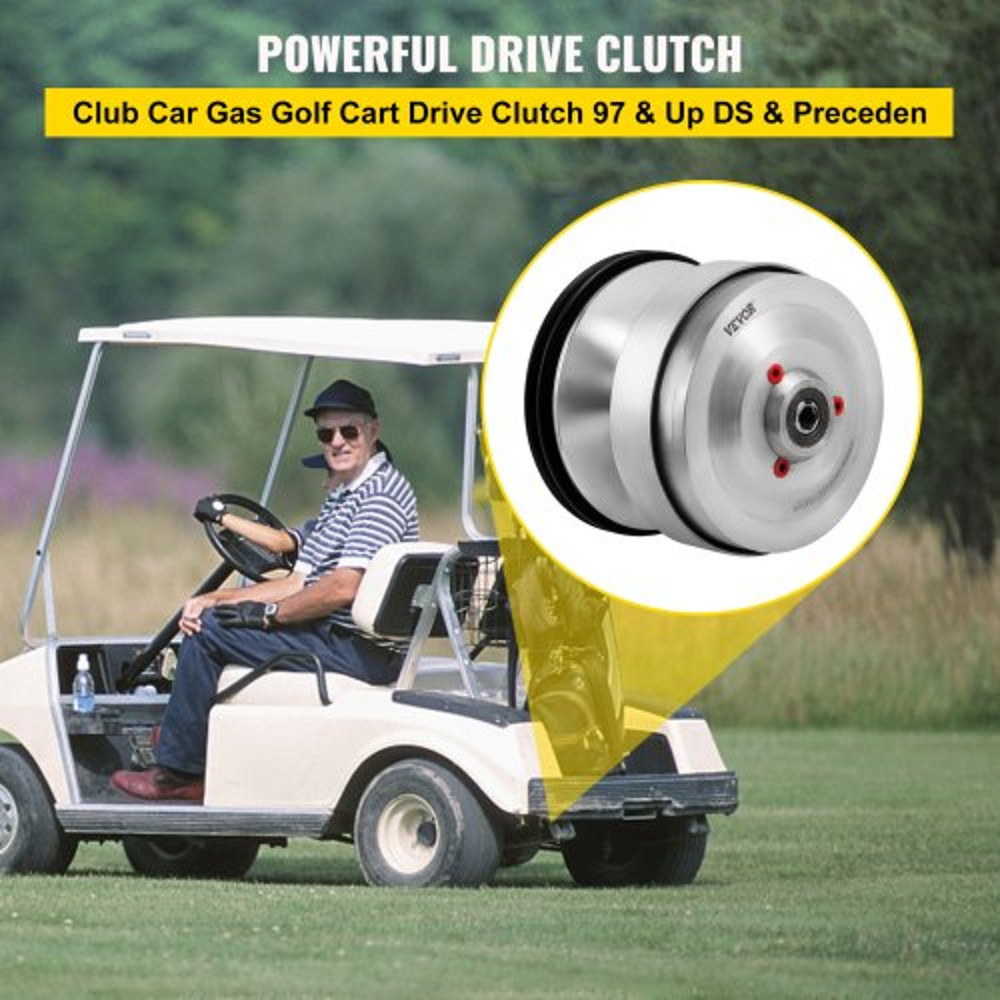 Premium Club Car Gas Golf Cart Drive Clutch DS & Precedent Front Clutch Assembly, Compatible with Club Car DS, Precedent