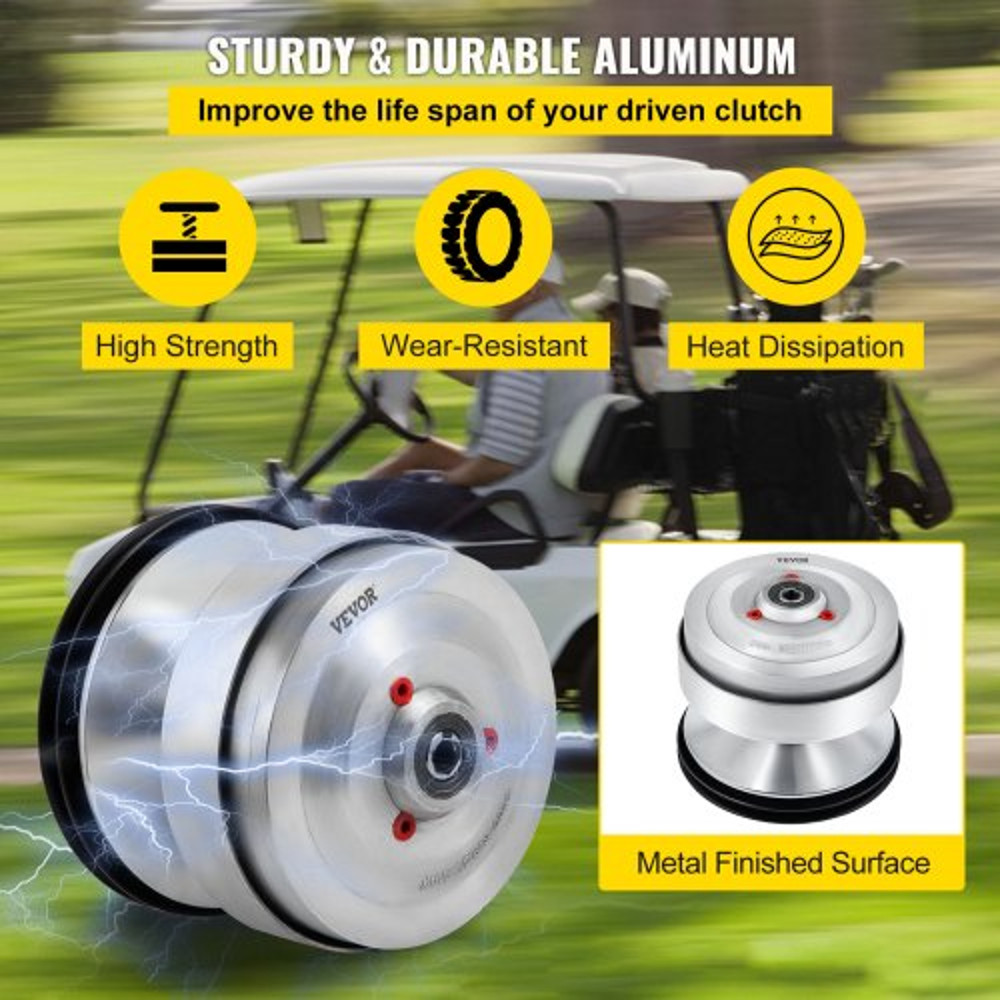 Premium Club Car Gas Golf Cart Drive Clutch DS & Precedent Front Clutch Assembly, Compatible with Club Car DS, Precedent