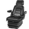 Foldable Heavy Duty Suspension Seat With Adjustable Backrest Headrest Armrest, Universal Forklift Seat With Slide Rails