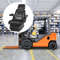 Foldable Heavy Duty Suspension Seat With Adjustable Backrest Headrest Armrest, Universal Forklift Seat With Slide Rails