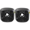 Universal Tractor Seat Replacement, Compact High Back Mower Seat Pair with Central Drain Hole, Black Vinyl Forklift Seat