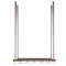 Ceiling-Mounted Wine Glass Rack, Adjustable Hanging Rack for Bar, Kitchen, Cafe, Coppery Wall Wine Glass