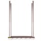 Ceiling-Mounted Wine Glass Rack, Adjustable Hanging Rack for Bar, Kitchen, Cafe, Coppery Wall Wine Glass