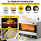 Commercial Convection Oven, Quarter-Size Electric Baking Oven Countertop Tier Toaster w/ Glass Door, Wire Racks, Clip