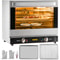 Commercial Convection Oven, Electric Countertop Tier Toaster, Stainless Steel Baking Oven w/ Trays, Wire Racks