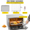 Commercial Convection Oven, Electric Countertop Tier Toaster, Stainless Steel Baking Oven w/ Trays, Wire Racks