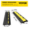 Cable Protector Ramp Channels Speed Bump Hump, Rubber Modular Speed Bump High LBS Load Capacity, Driveway Cord Cover