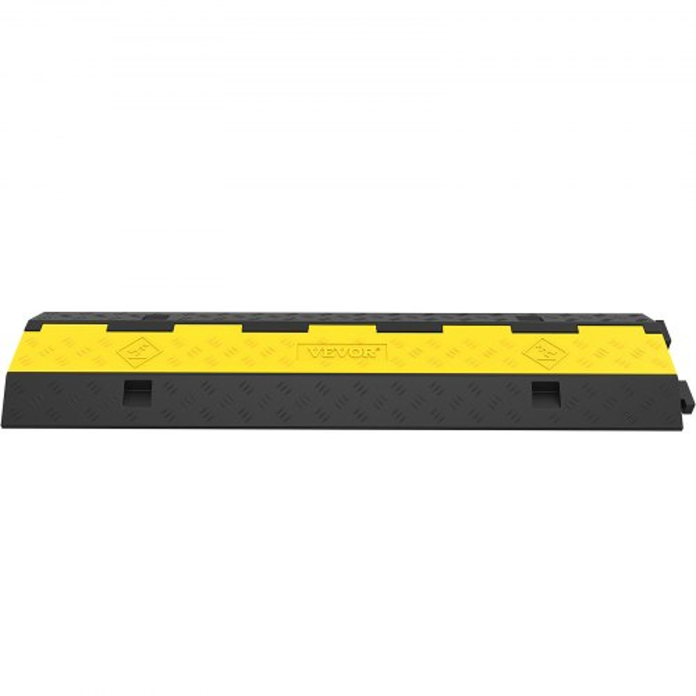 Cable Protector Ramp Channels Speed Bump Hump, Rubber Modular Speed Bump High LBS Load Capacity, Driveway Cord Cover