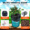DWC Hydroponic System Gallon Buckets, Deep Water Culture Growing Bucket Kit with Pump, Air Stone & Water Level Device