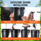 DWC Hydroponic System Gallon Buckets, Deep Water Culture Growing Bucket Kit with Pump, Air Stone & Water Level Device