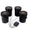 DWC Hydroponic System Gallon Buckets, Deep Water Culture Growing Bucket Kit with Pump, Air Stone & Water Level Device