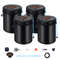 DWC Hydroponic System Gallon Buckets, Deep Water Culture Growing Bucket Kit with Pump, Air Stone & Water Level Device