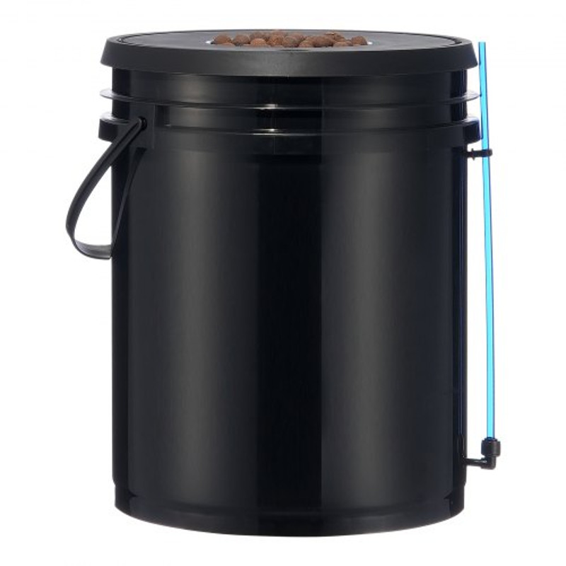 DWC Hydroponic System Gallon Buckets, Deep Water Culture Growing Bucket Kit with Pump, Air Stone & Water Level Device