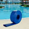 PVC Fabric Lay Flat Discharge Hose, Heavy Duty Blue Backwash Drain Hose with Clamps, Ideal for Swimming Pool