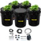 Deep Water Culture DWC Hydroponic System, Gallon Bucket Grow Kit with Air Pump, Air Stones & Connected Reservoir