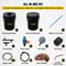 Deep Water Culture DWC Hydroponic System, Gallon Bucket Grow Kit with Air Pump, Air Stones & Connected Reservoir
