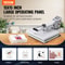High Pressure Heat Press Machine, White Digital Sublimation Printer for T-Shirts, Fast Heating Power Transfer Press