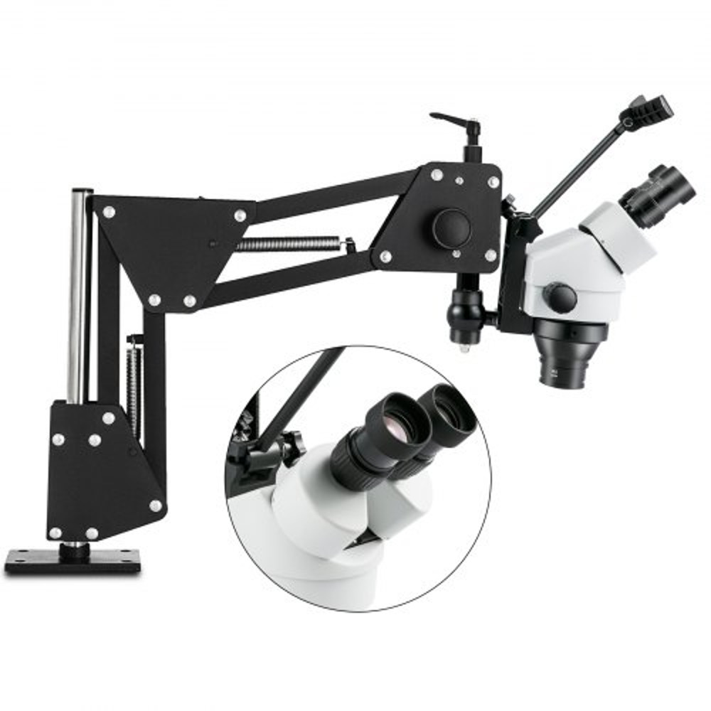 Micro Inlaid Mirror Multi-Directional Microscope with Spring Bracket, Jewelry Tools for Diamond Setting & Micro-Setting