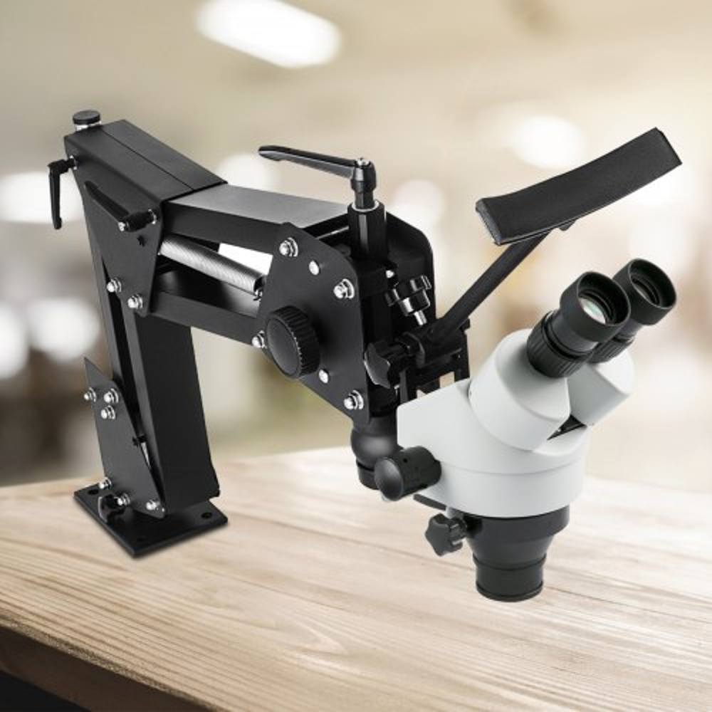 Micro Inlaid Mirror Multi-Directional Microscope with Spring Bracket, Jewelry Tools for Diamond Setting & Micro-Setting