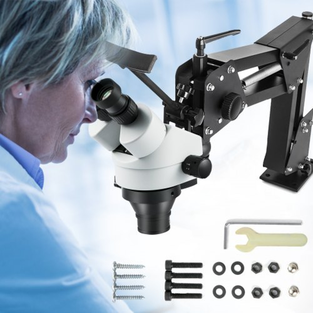 Micro Inlaid Mirror Multi-Directional Microscope with Spring Bracket, Jewelry Tools for Diamond Setting & Micro-Setting