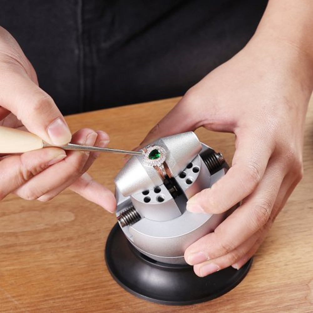 Ball Vise 3 Engraving Block 360 Rotation Jewelry Tool With 30 PCS Accessories For Precision Gemston 0